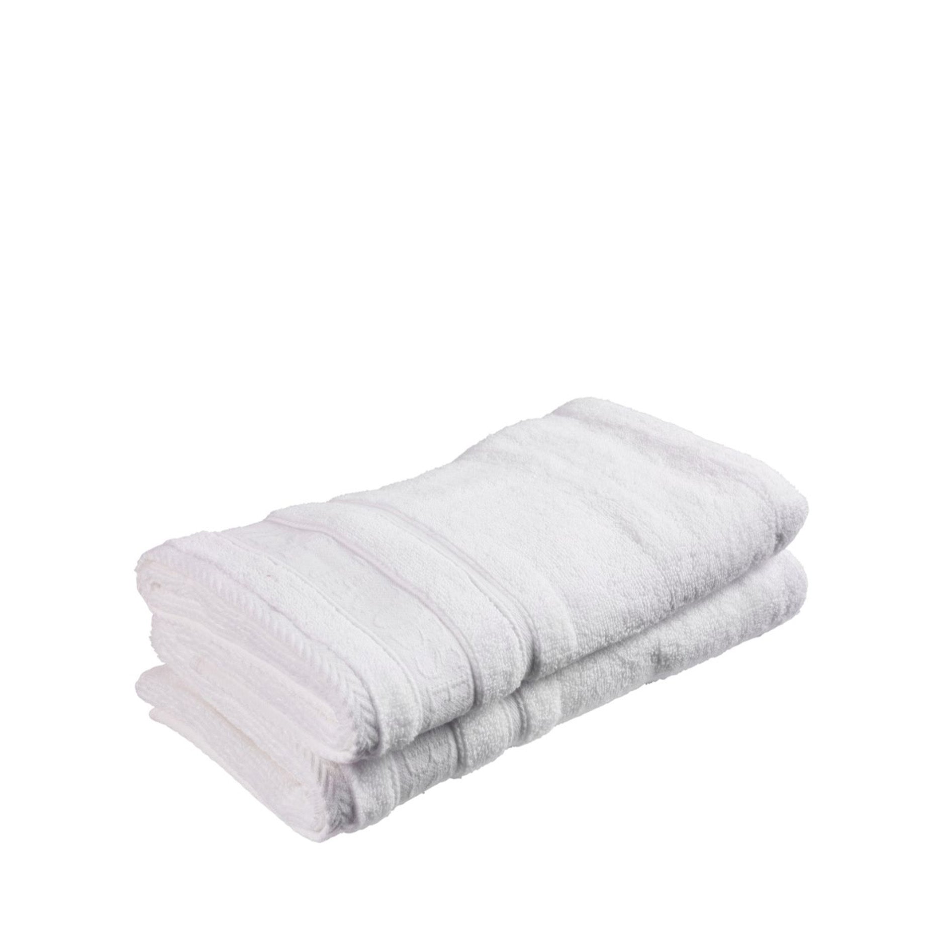 Håndklæde 2 stk 50x100 cm hvid